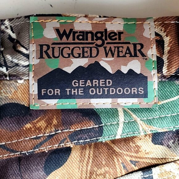 Wrangler Rugged Wear Mens Size 40x32 Camo Real Tree Hunting Pants Fleece Lined - Picture 5 of 10